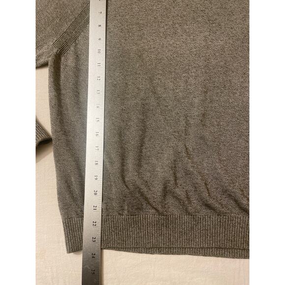 J Crew Womens Size Medium Linen Viscose Blend Sweater Knit Casual Grey Taupe - Picture 6 of 8